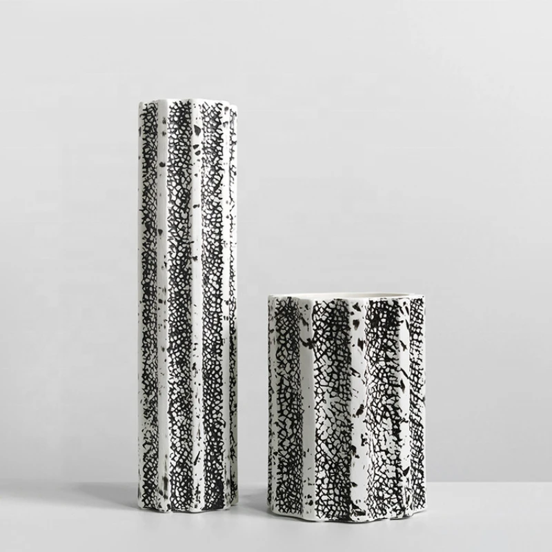

Modern home decoration accessories white vases for home decor artificial flower vase