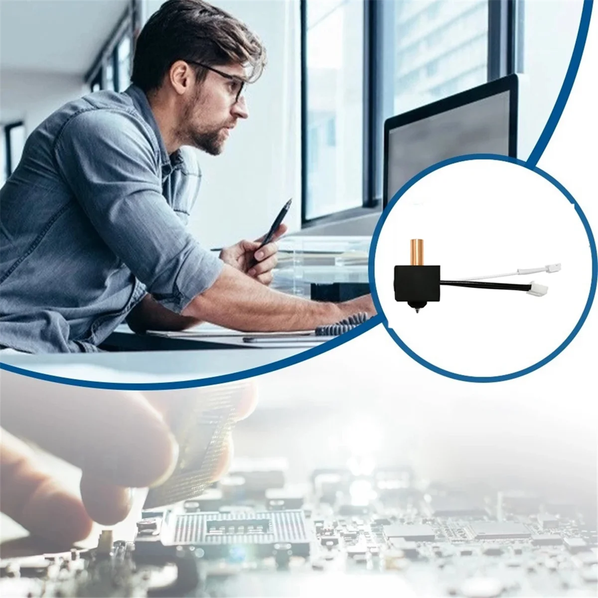 Модернизированный Hotend для Ender3 V3SE насадка печатающей головки 0 4 мм сопло из