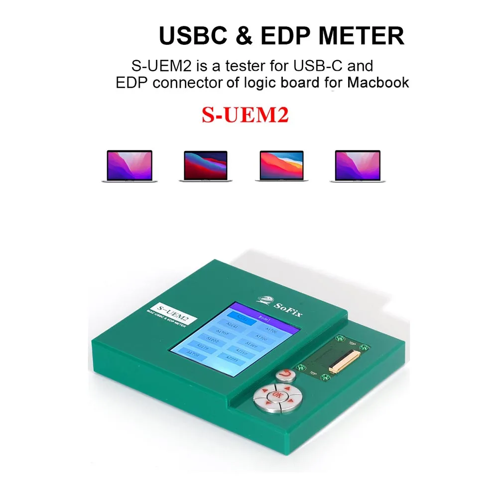 S-UEM2 Тестер USBC и измеритель EDP Разъем для материнской платы MacBook Экран разъема