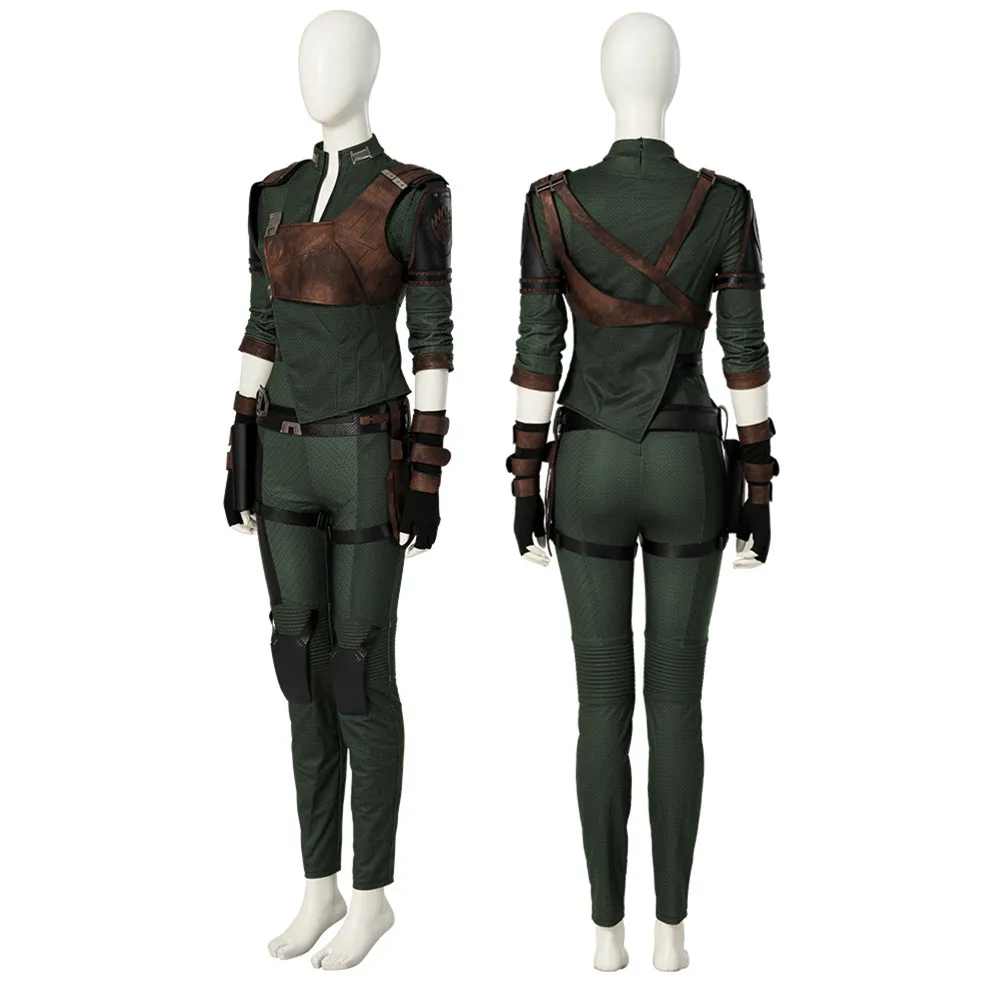 

Gamora Cosplay Costume Adult Jumpsuits Coat Wig Suits Girls Halloween Carnival Disguise Party Costume