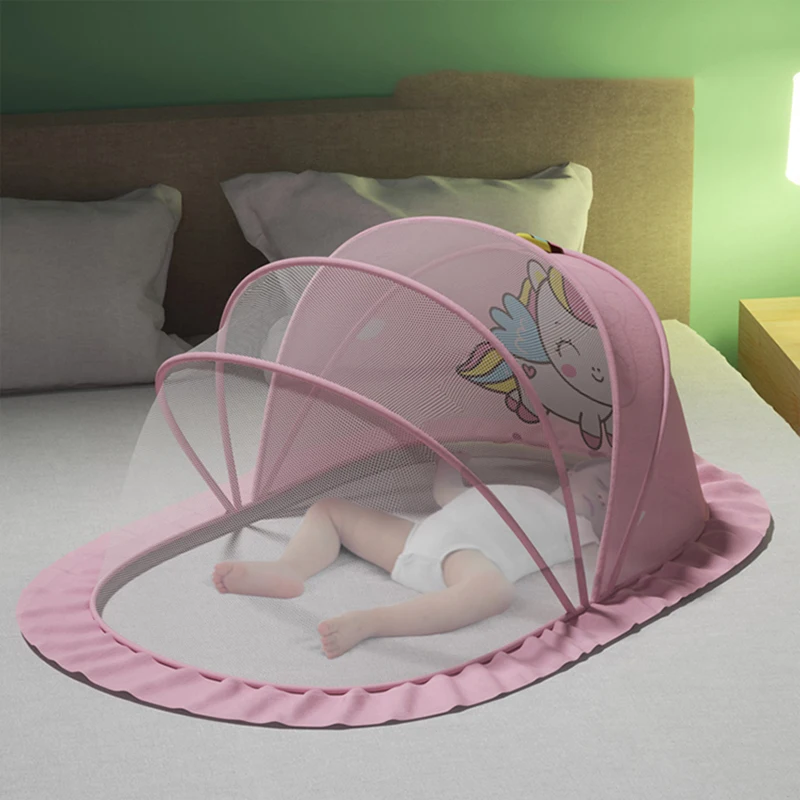Folding Portable Mosquito Net Baby Crib Canopy Dome House Mosquito Net Child Play Tent Moustiquaire De Lit Household Item