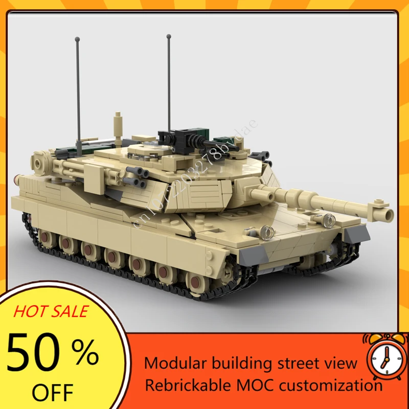 Фото 1170 шт. MOC WW2 военная серия Leopard 2A5 разрушитель бронеавтомобиль модель на заказ пазлы DIY сборка детские рождественские игрушки подарок №2