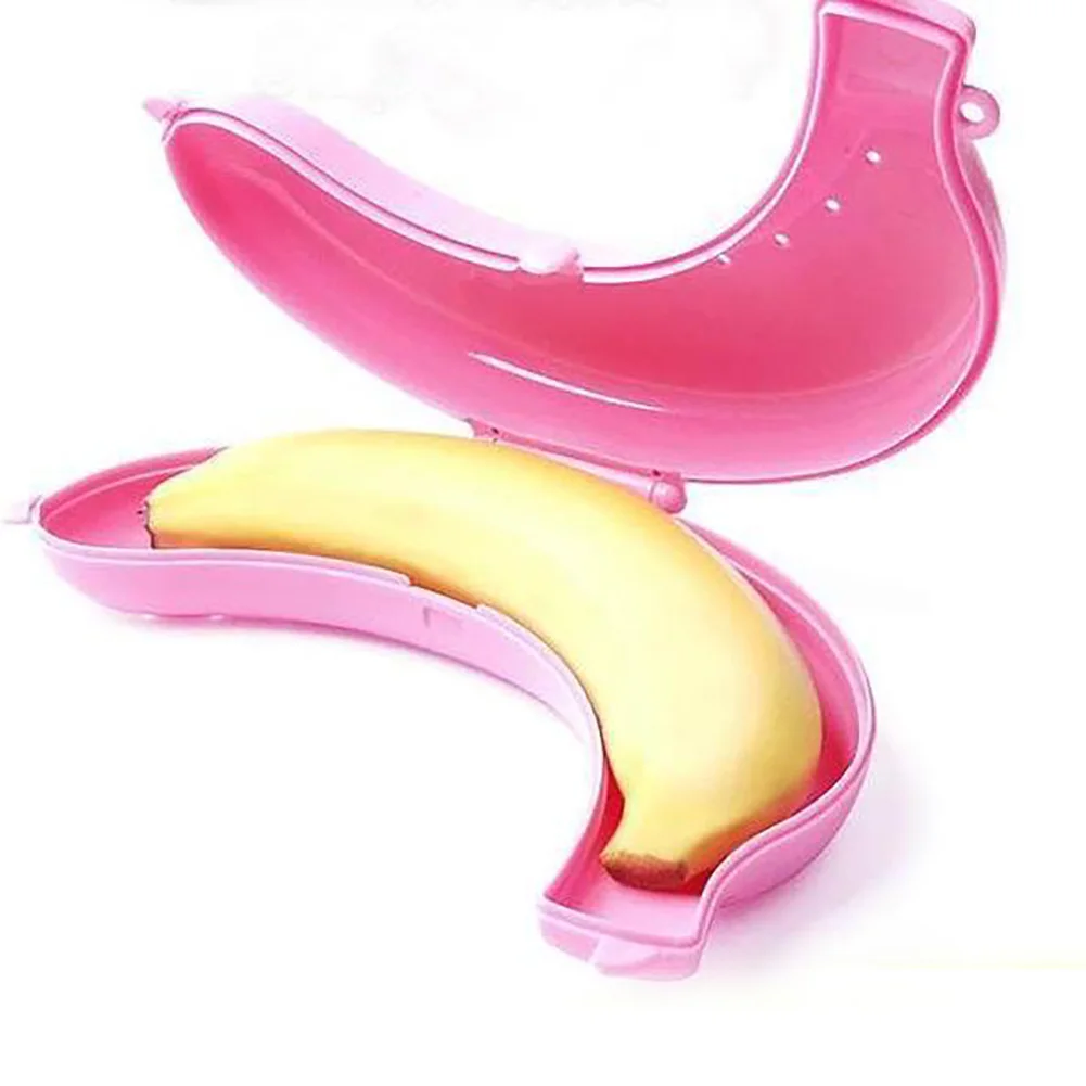 

Outdoor Fruit Banana Protector Box Holder Case Lunch Container Storage Box Kids Fruit Carry Container Candy Snacks Holder