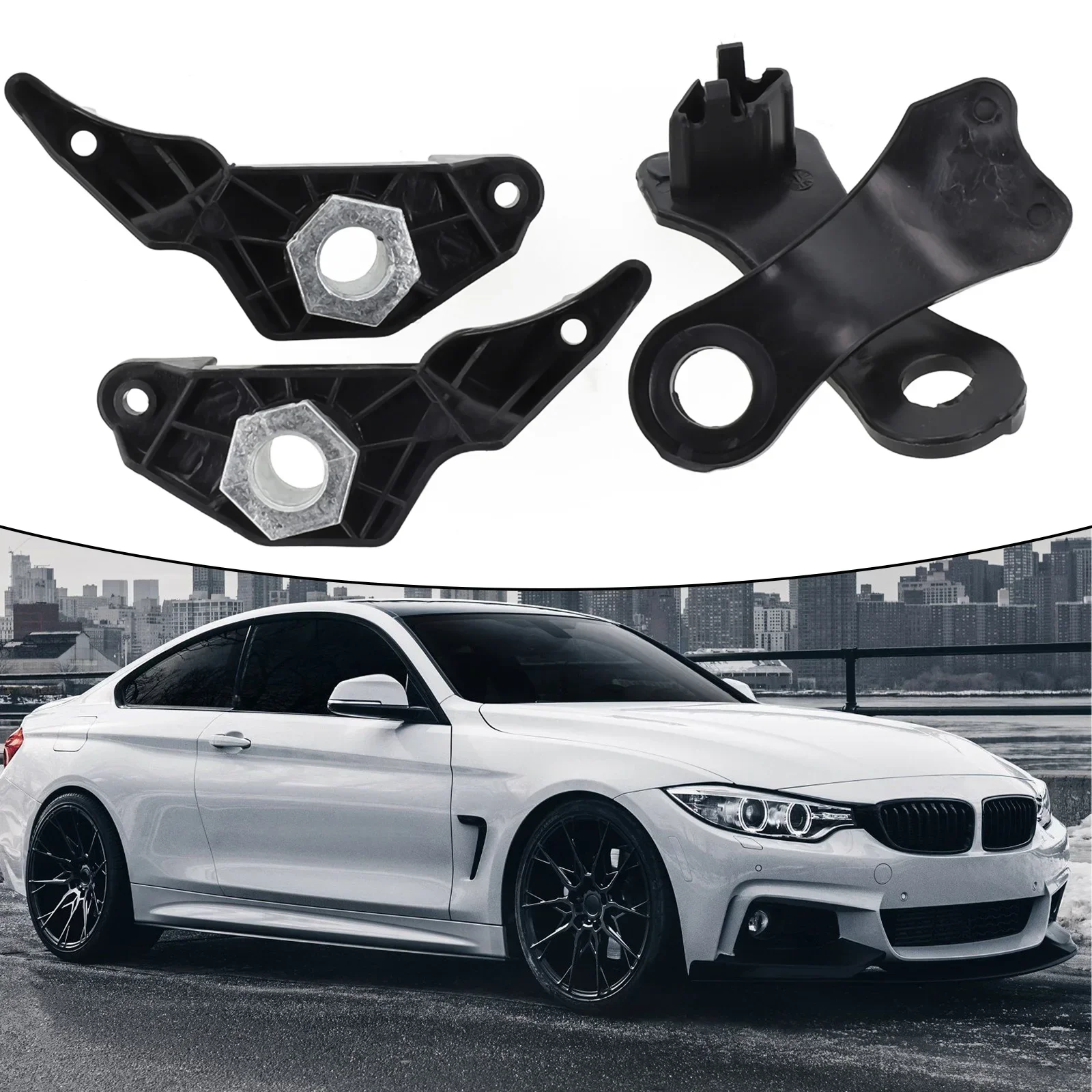 

4 шт. правые и левые кронштейны для ремонта фар для BMW E60 E61 525i 530i 540i 545i 550i кронштейны для передних и боковых автомобильных фар аксессуары