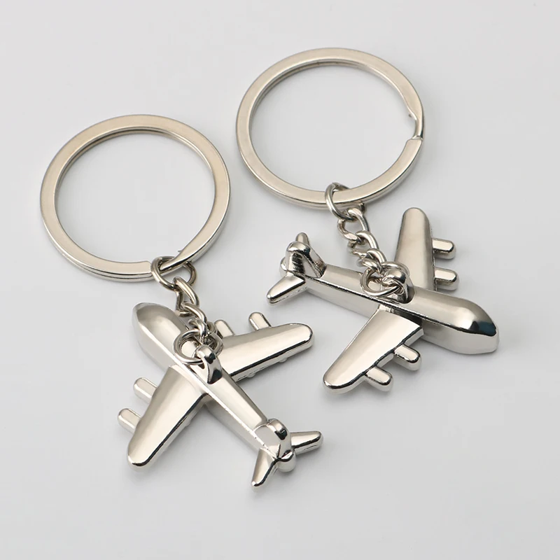 

Creative Retro 3D Airplane Metal Keychain Pendant Keyring Key Chain Jewelry