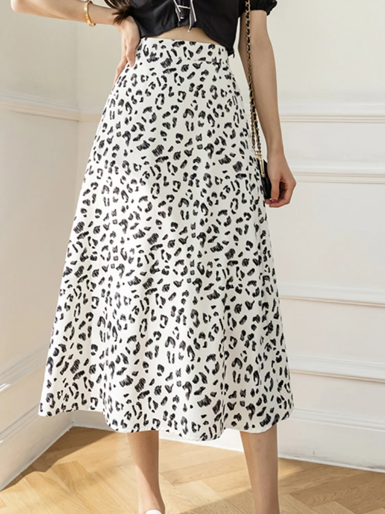 

Женские летние юбки, новинка 2022, винтажный цветочный принт, а-силуэт, высокая талия, повседневные, миди, женская мода, элегантная одежда, тонк...