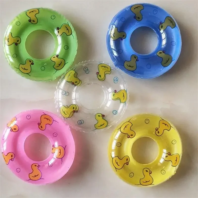 Kids Mini Donuts Swim Ring Bath Toy Summer Fun Swimming Pool Accessory Float Toys For Rubber Ducks Doll Inflatable