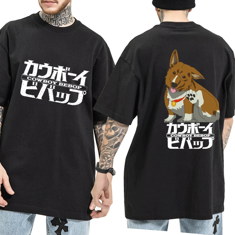 

Cool Cowboy Bebop T Shirt Men Women Japanese Anime T-shirt Teen Trend Hip Hop Black Crew Neck T-Shirt Short Sleeve Male Tops New