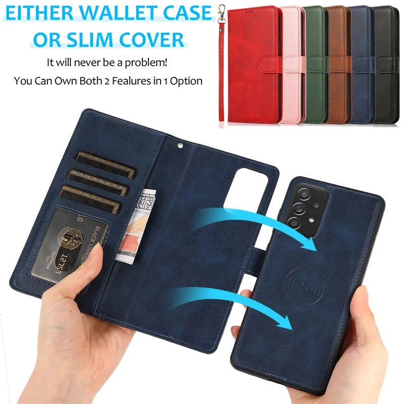 

Magnetic Flip Leather Phone Case For Samsung Galaxy A14 A54 A13 A33 A53 A73 A12 A32 A52 A72 A51 A71 A50 Wallet Card Cover Coque