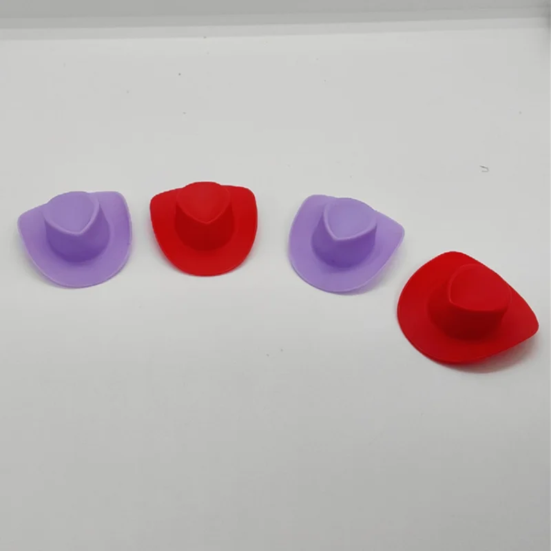 

Doll Accessories Toy Cowboy Hat Toy Doll Hat Plastic Hat 10 Bags