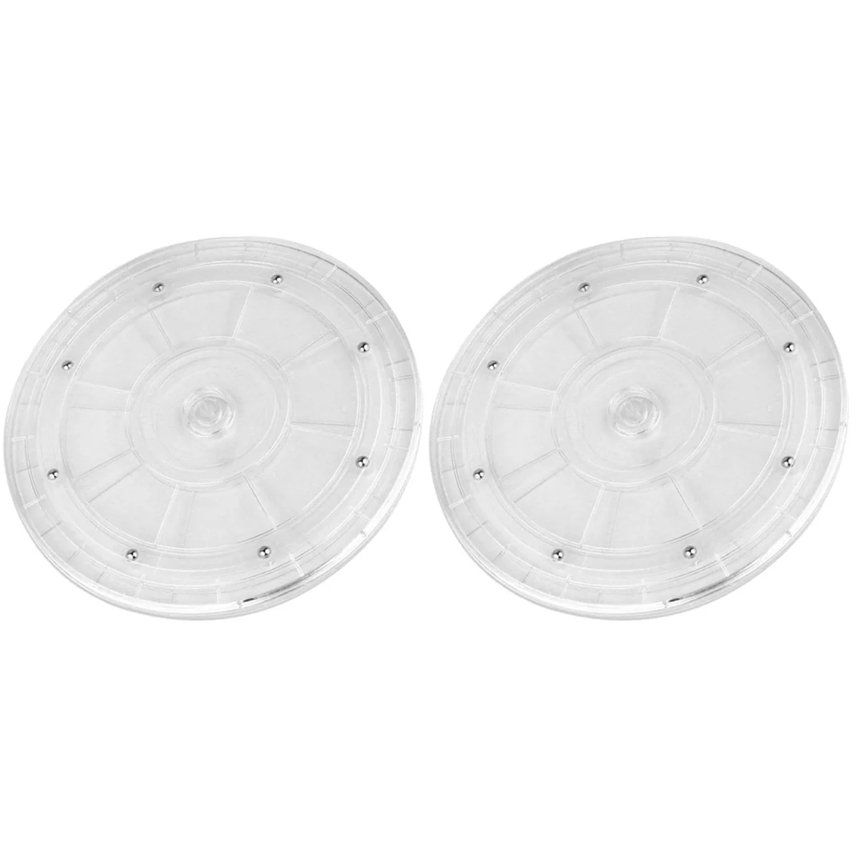 

2pcs Household Table Turntable Bearing Swivel Plate Acrylic Round Rotating Swivel Turntable Holder