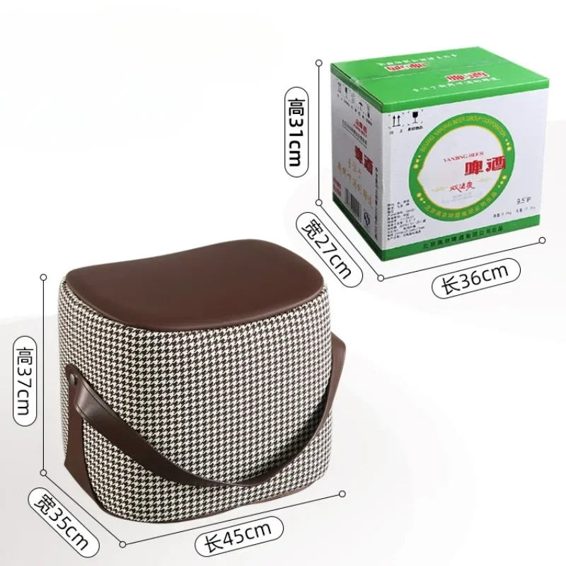 Табурет для хранения седла итальянский ручной кожаный табурет смены обуви