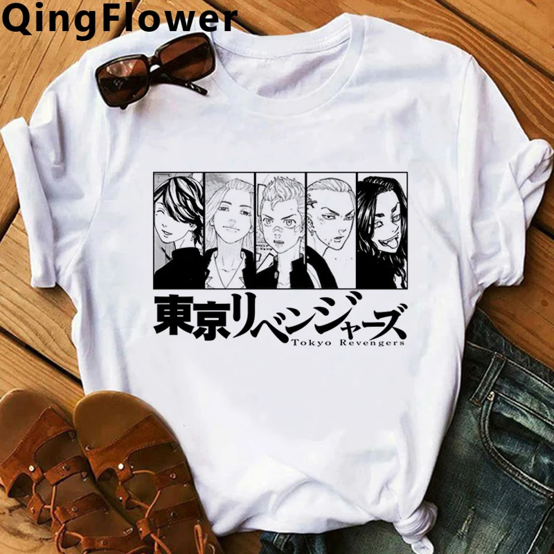 Футболка мужская с японским аниме Токио Милая футболка рисунком призрака в стиле