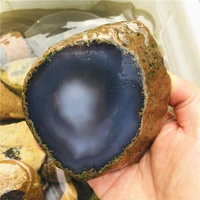 400 500g rough natural rare water bile agate crystal stone healing with water trapped inside moving original stone