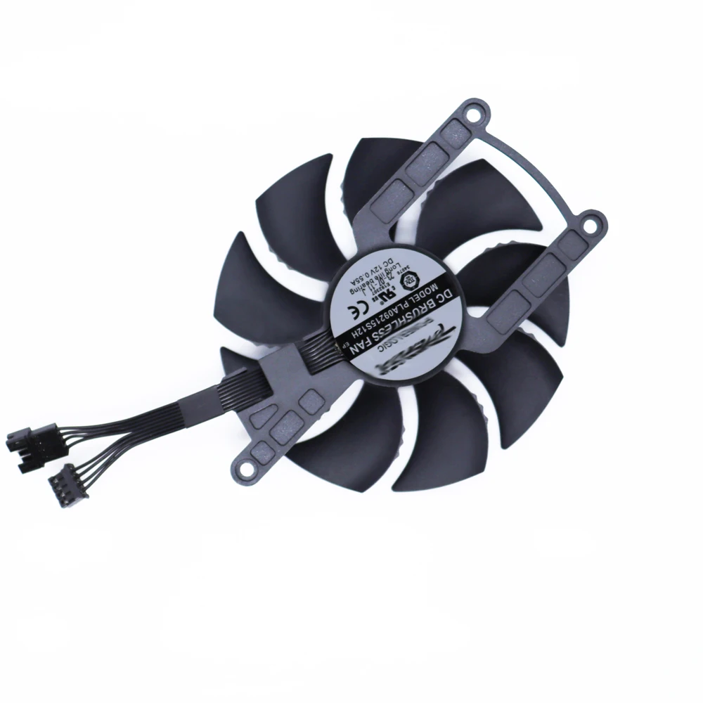 Фото Кулер для видеокарты, вентилятор для видеокарты, PLA09215S12H, для GIGABYTE AORUS RTX 4060 ELITE 8 ГБ, для GIGABYTE RTX4070 AERO OC 12 ГБ №3