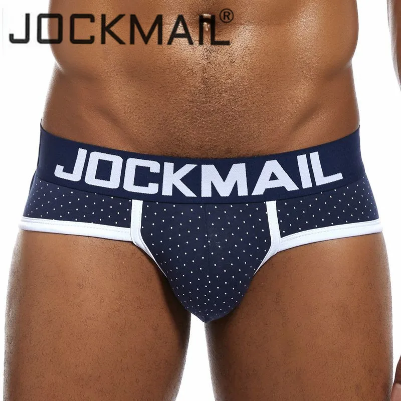Трусы-бикини JOCKMAIL мужские в горошек Брендовое пикантное нижнее белье с