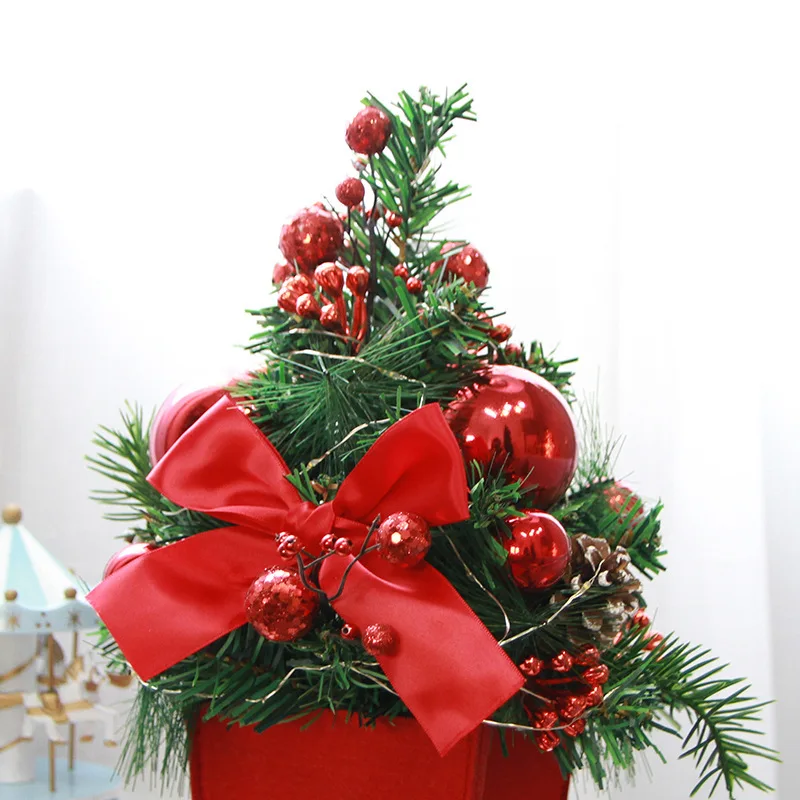 Настольная Маленькая Рождественская елка Xindie украшение Рождественский счетчик