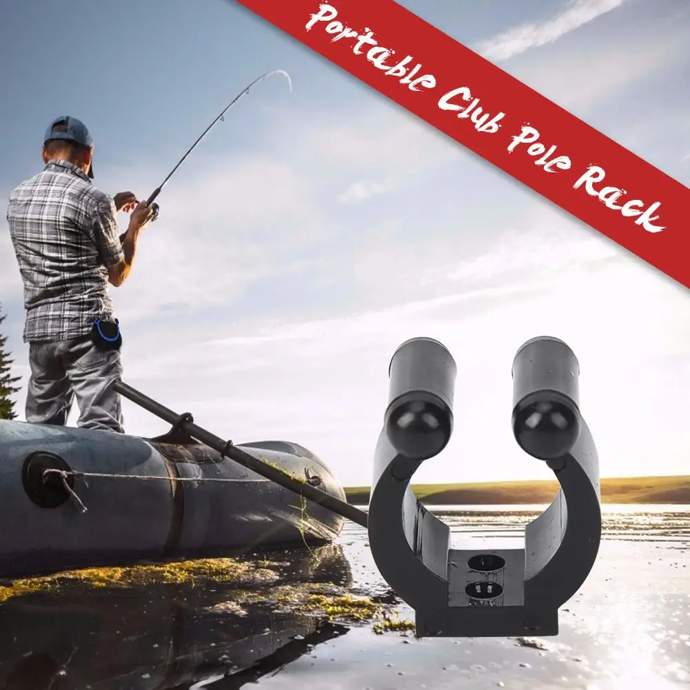 

10pcs Portable Fishing Rod Clip Club Pole Storage Rack Clamps ABS Fishing Rod Clamp Practical Durable Holder Accessories