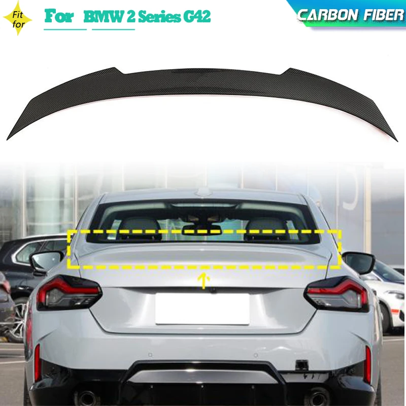 

Carbon Fiber Car Rear Spoiler Wing Lip For BMW 2 Series G42 220i 230i M2 Coupe 2-Door 2022 2023 Auto Rear Trunk Lip Wing Spoiler