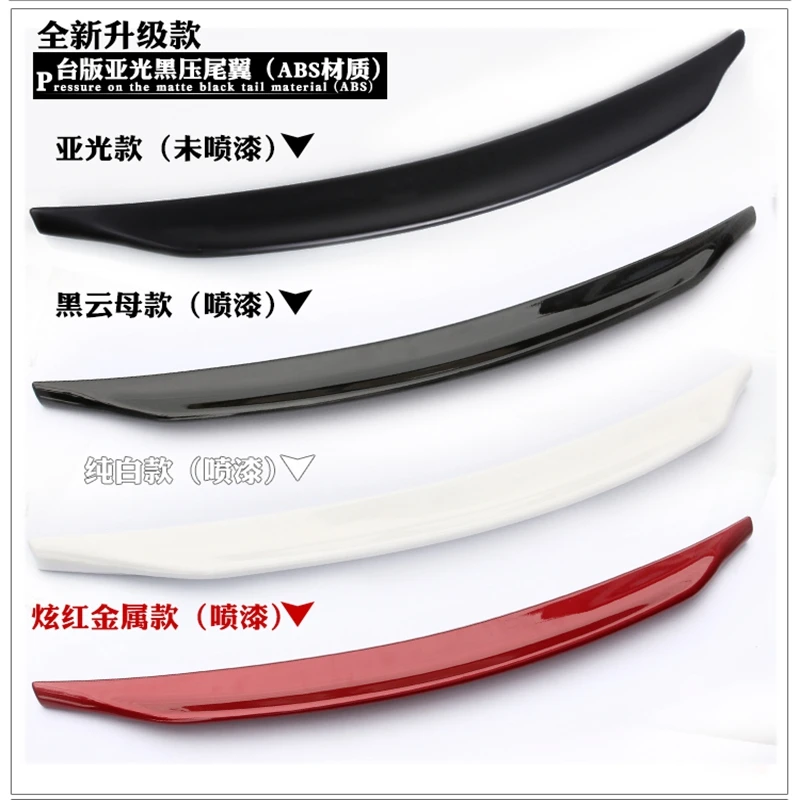For Mitsubishi Lancer EX Evo 2008 2009 2010 2011 2012 2013 2014 2015 ABS Plastic Unpainted Primer Color Rear Trunk Wing Spoiler (art.: 3920ca515db57) - 3920ca515db57