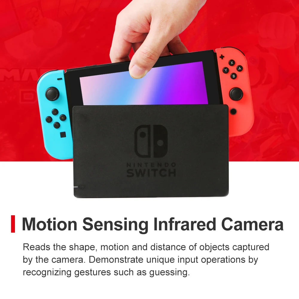 Nintendo Switch Unlocked Game Console Multiple Color Editions Available with 6.2 Inch LCD Screen 4.5 to 9 Hours Battery Life