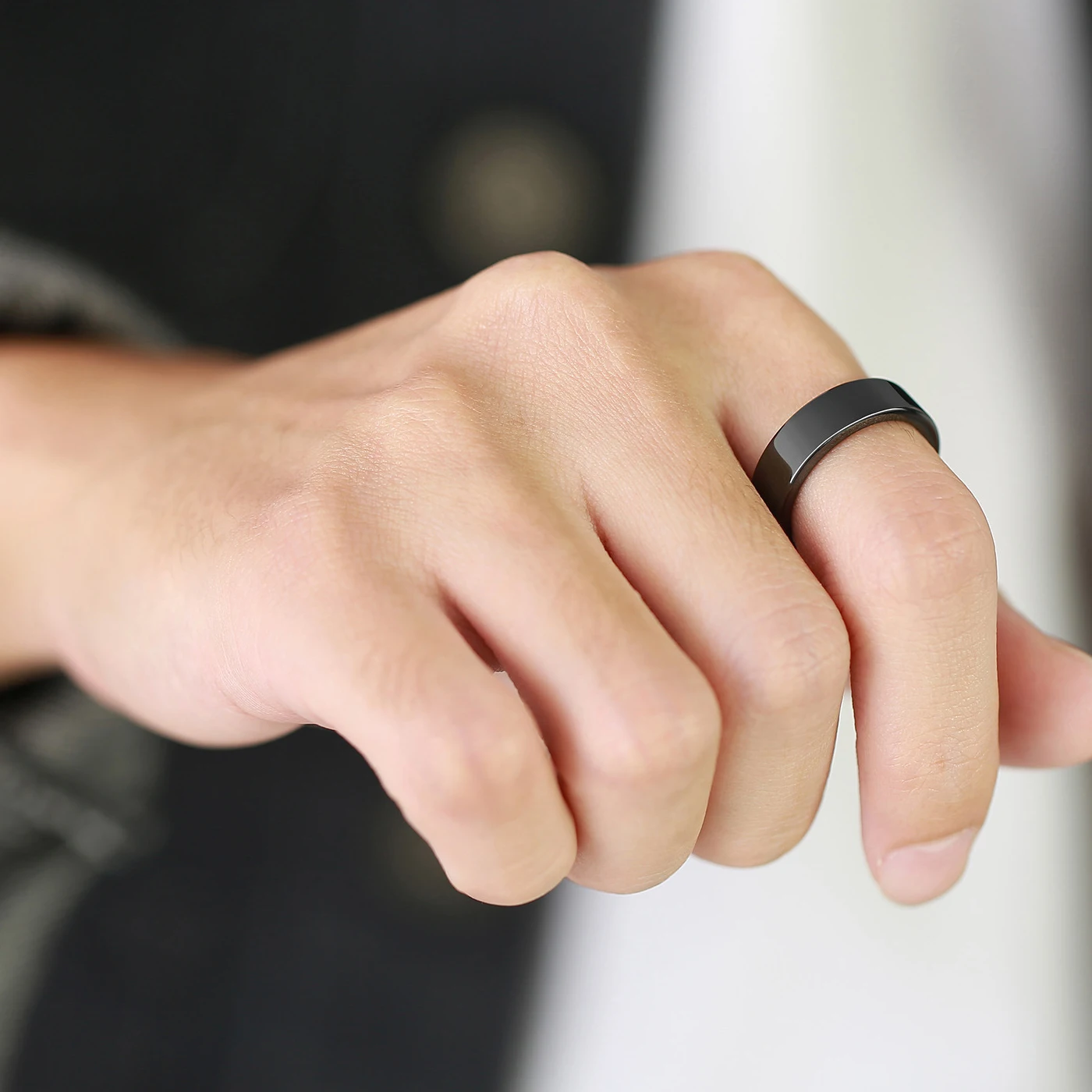 Полностью керамическое интеллектуальное кольцо Ntag215 NFC, совместимое с телефонами и устройствами с поддержкой NFC, программируемыми 504 байтами для бизнес-меток (art.: 3920cdf99b89f) - 3920cdf99b89f
