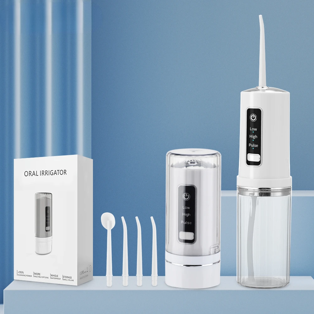 

Dental Irrigators 3 Mode Water Flosser Waterproof Dental Water Jet 230ML Water Tank Teeth Whitening Teeth Cleaner