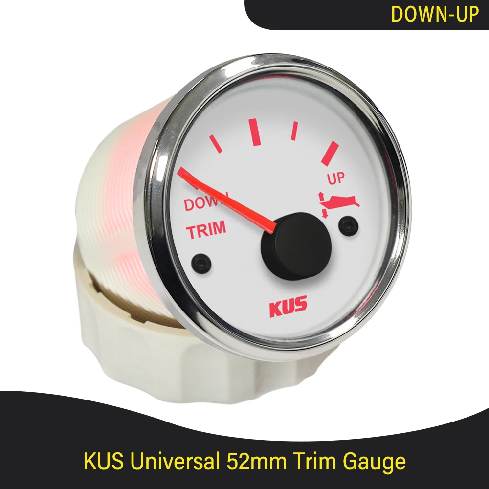 

New KUS Marine Boat Trim Gauge Indicator UP-DOWN/Left-Right with Red/Yellow Backlight for Inboard Outboard Engine