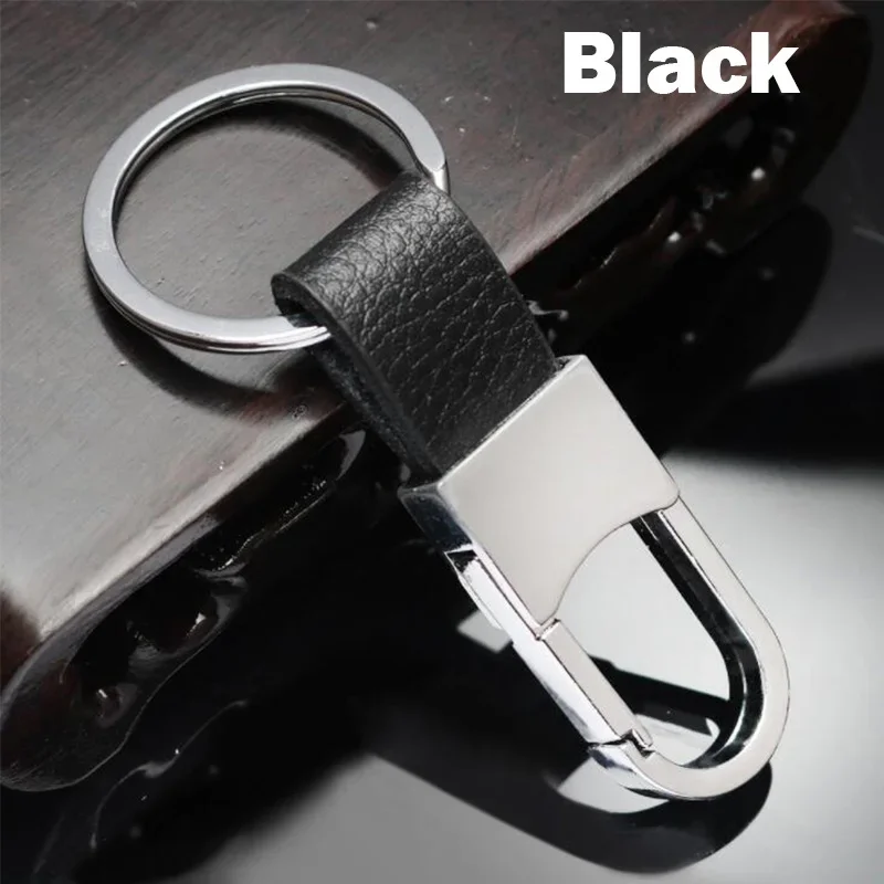 

Металлический мужской простой брелок из натуральной кожи, держатель для ключей, автомобильный брелок для ключей, подарок, автомобильные аксессуары для Benz Audi VW Toyota Bmw