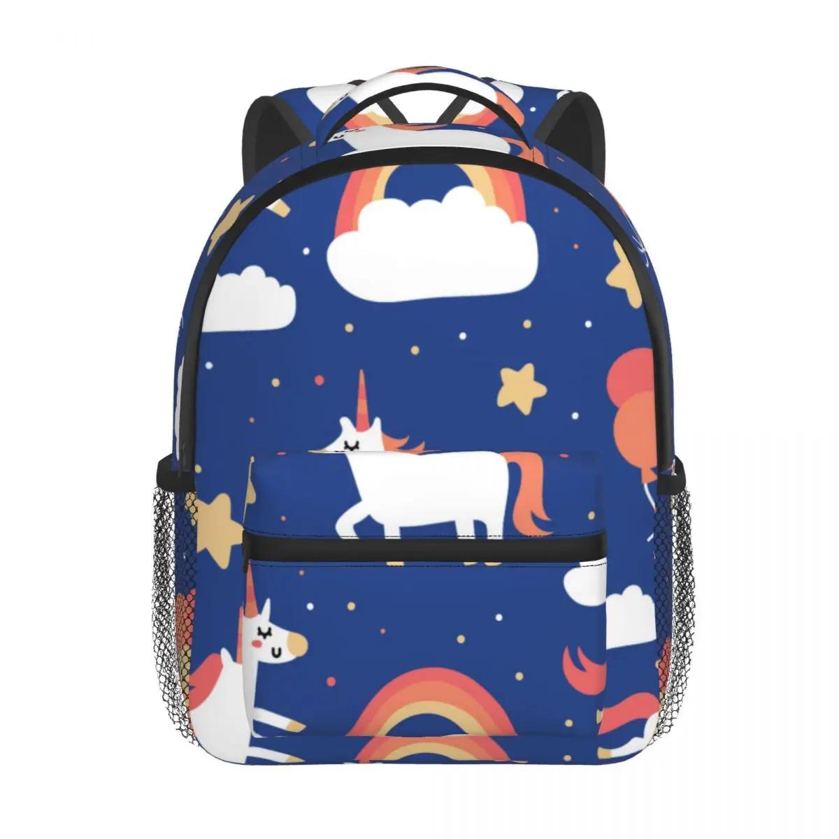 White Unicorn And Rainbow Baby Backpack Kindergarten Schoolbag Kids Children School Bag