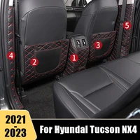 car seat back anti kick cushion pad for hyundai tucson nx4 2021 2022 2023 auto rear seat kids anti dirty kick mat accessories
