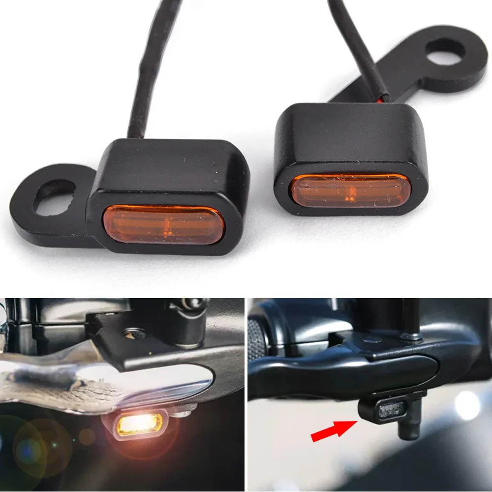 

12 В 8 мм мини мотоциклетный светодиодный задний фонарь, кабель номерного знака для Harley XL883 XL1200 Sportster Dyna Softail Touring