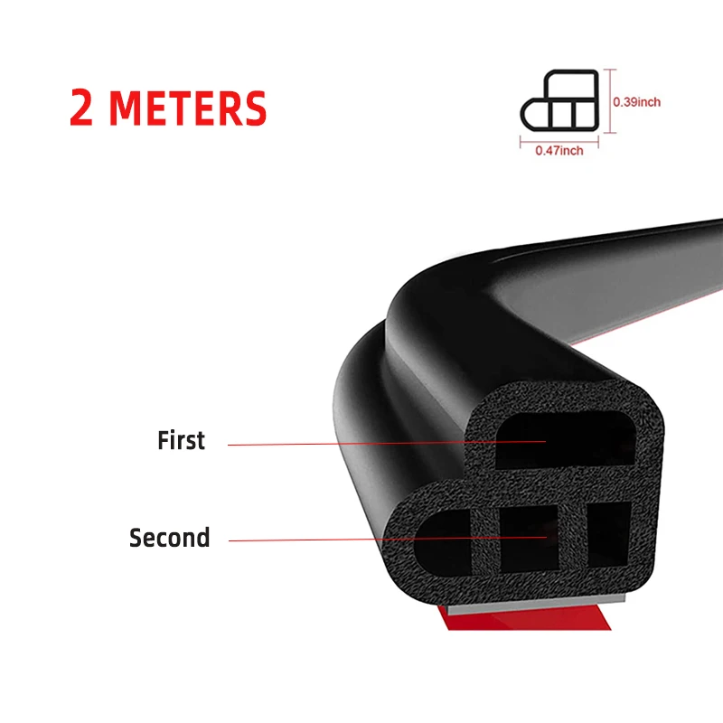 

Уплотнение двери автомобиля, двухслойная уплотнительная резиновая полоса, резиновая шумоизоляция L-типа для автомобилей, уплотнительная резинка, герметик для капота багажника