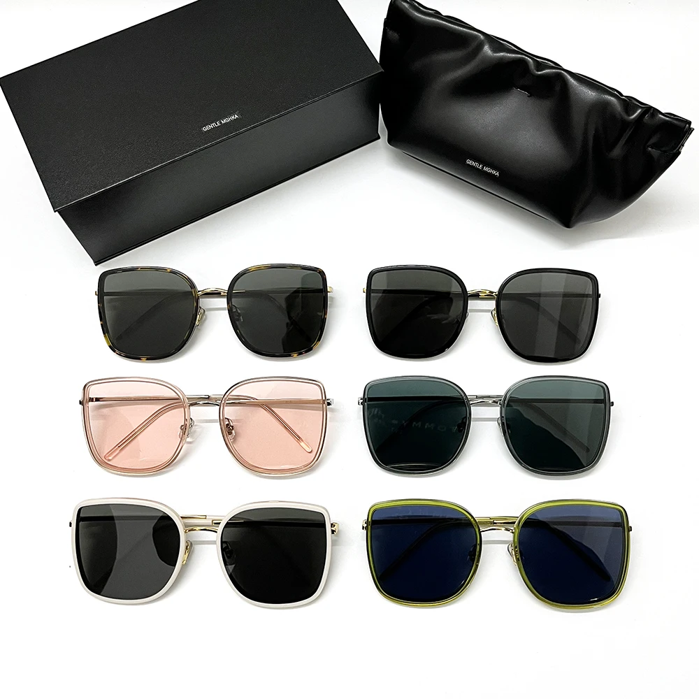 Солнцезащитные очки Биби мужские и женские, роскошные дизайнерские очки большого размера с ацетатными поляризационными стеклами, UV400, ориг...