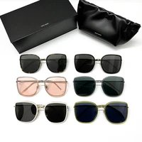 luxury korea gm brand design oversized gentle bibi sunglasses men women acetate polarized uv400 sunglasses original zeiss logo