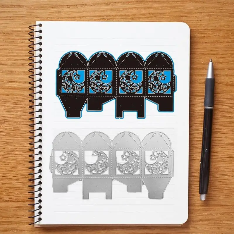 Металлические пресс-формы T21C Star Moon Box для скрапбукинга