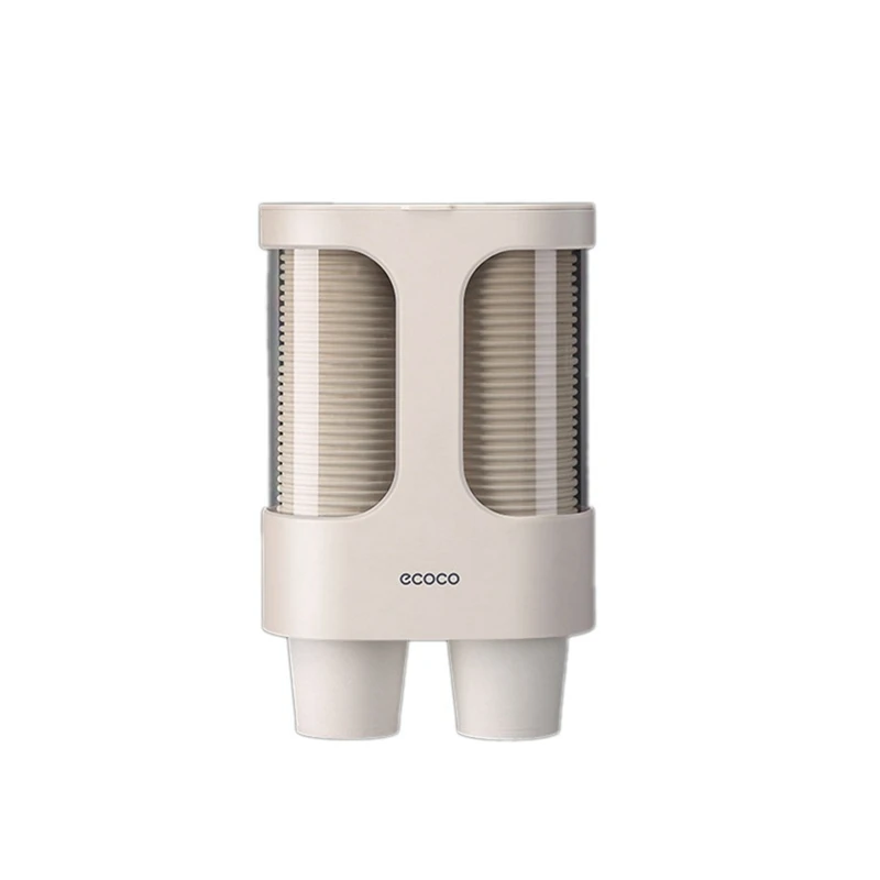 

Одноразовый бумажный пластиковый держатель для стаканов ECOCO для диспенсера, настенный автоматический стеллаж для хранения стаканов