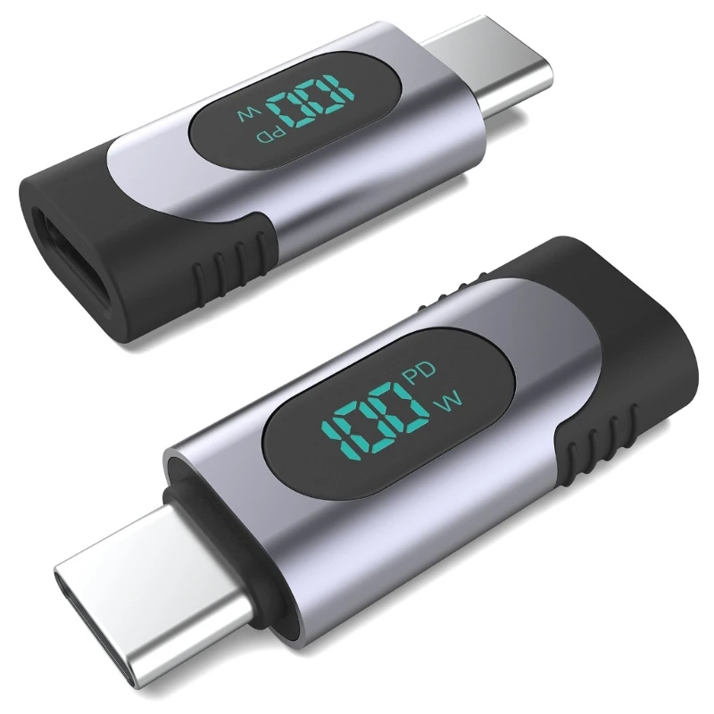 Адаптер-удлинитель USB C с цифровым дисплеем 100 Вт