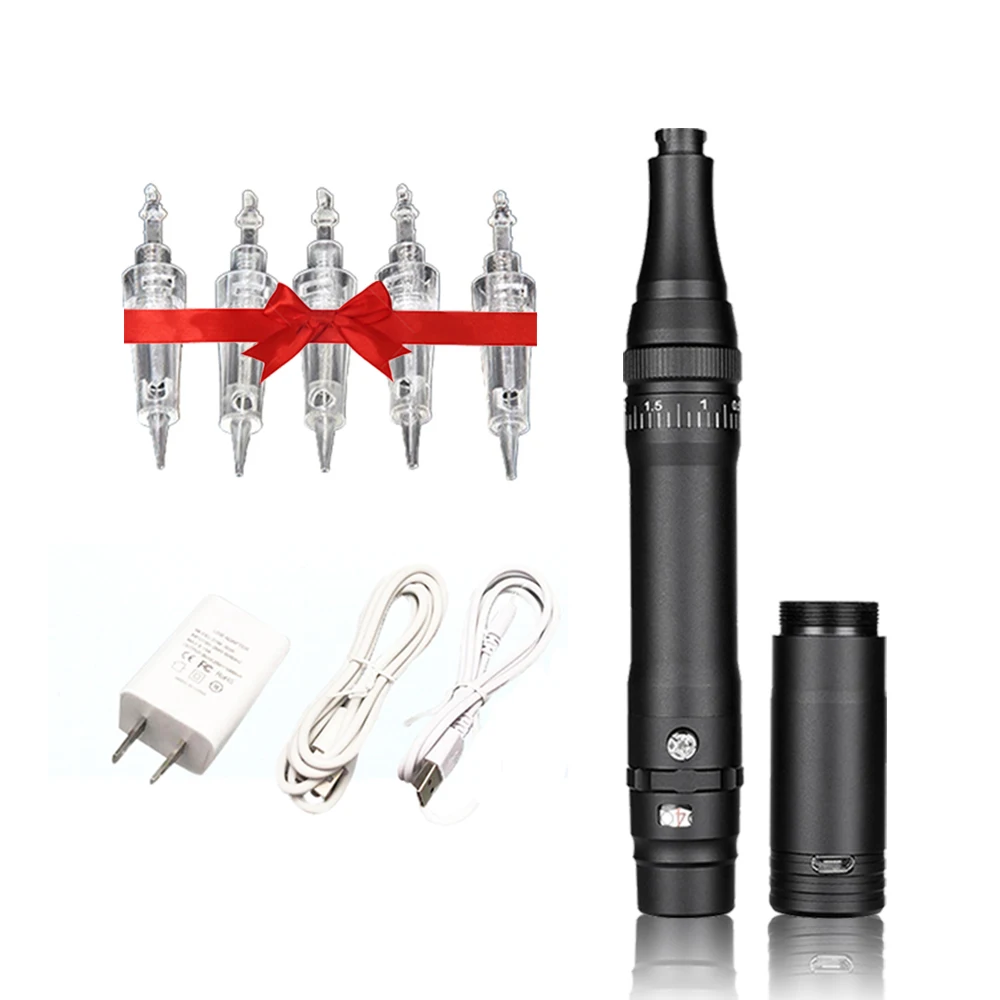 

Best Black Wireless Permanent Makeup Machine Pen Eyebrow Tattoo Machine with Cartridge