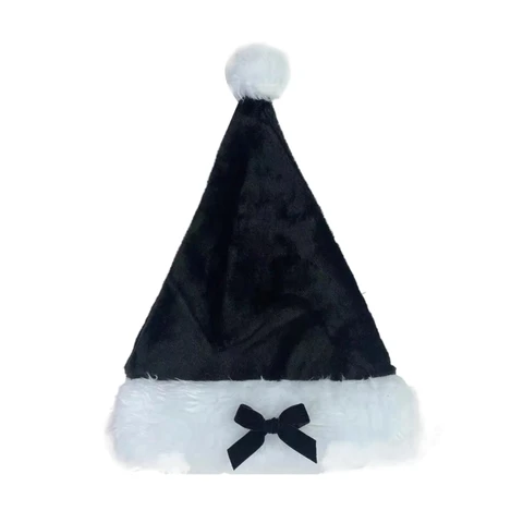 Новинка 2023 года, рождественские украшения, плюшевая шляпа Санта-Клауса, праздничное платье, новогодний реквизит, шапка с убор