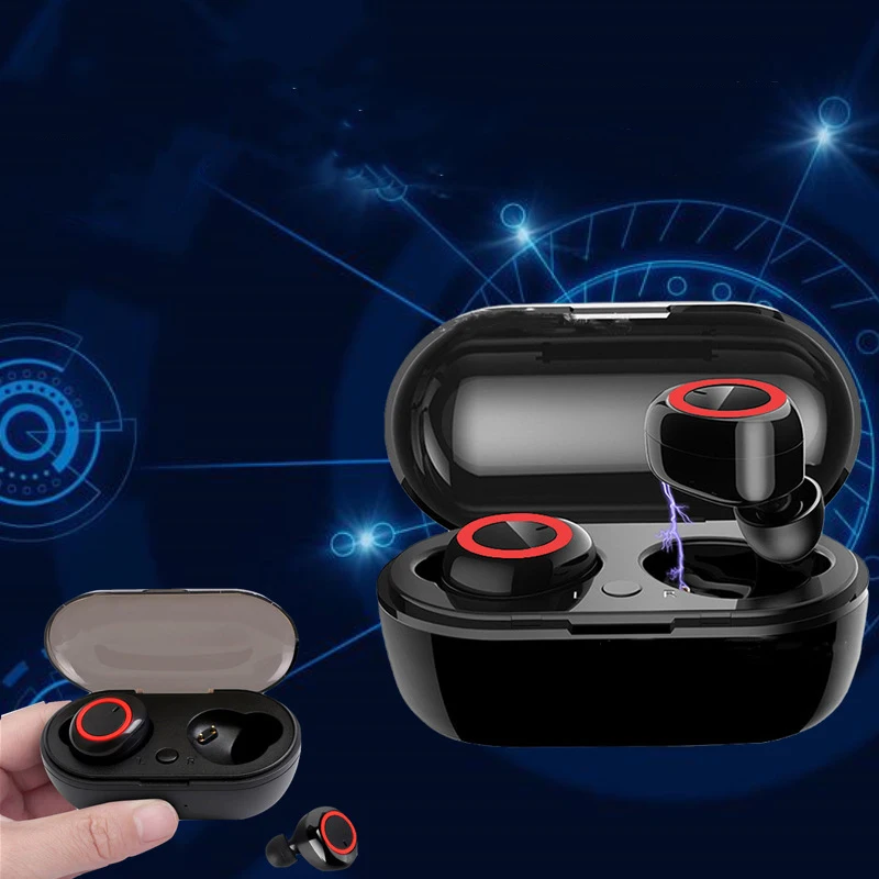 Спортивная беспроводная гарнитура Y50 TWS высокостерео наушники-вкладыши с