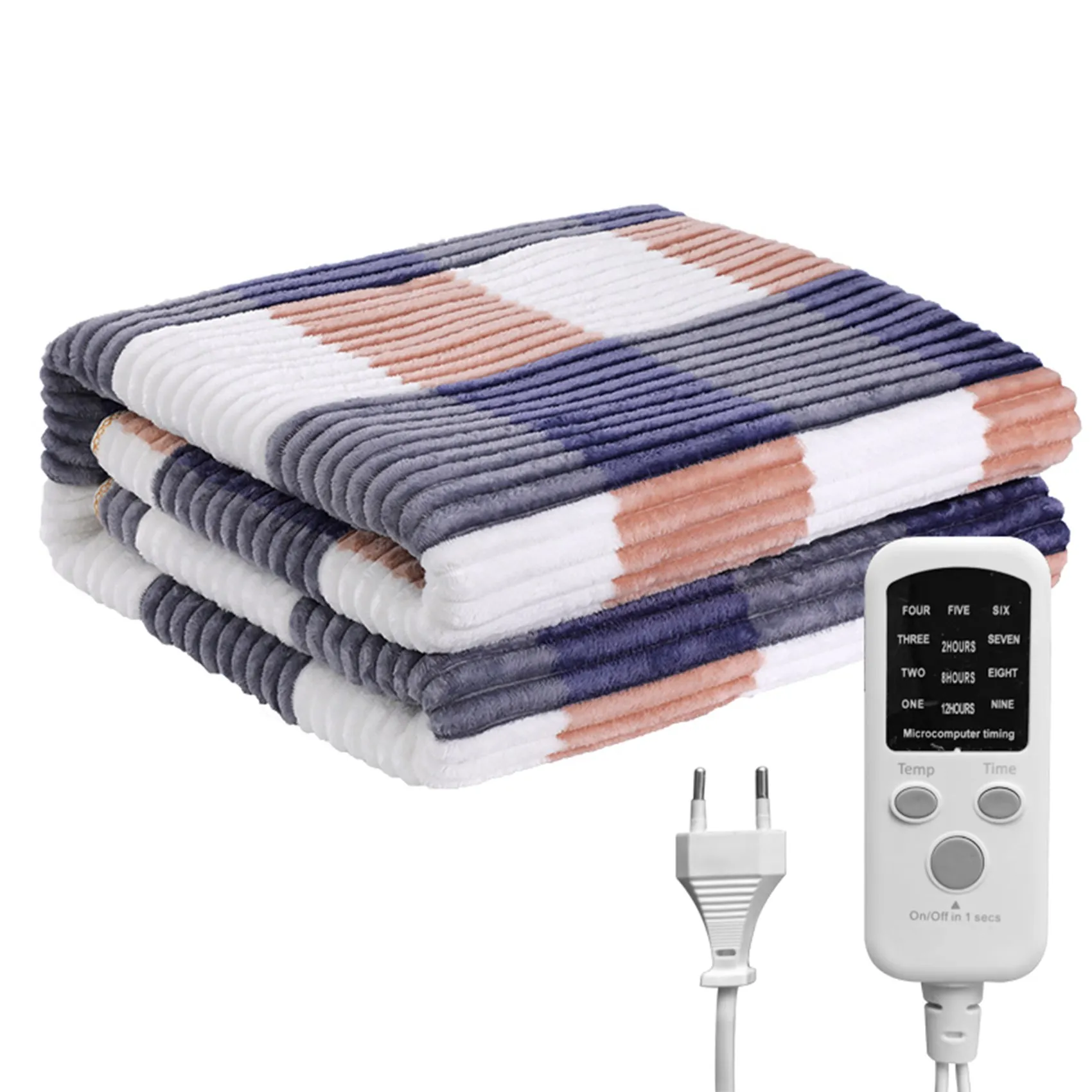 

1.8x1.2M Electric Heated Blanket Stripe Shape Electric Mattress Thicker Heating Blanket Thermostat Carpet 220V EU Plug B