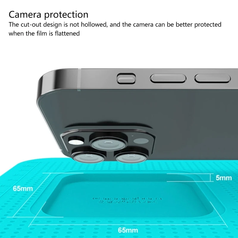 Силиконовый нескользящий коврик для установки защитной пленки безопасного