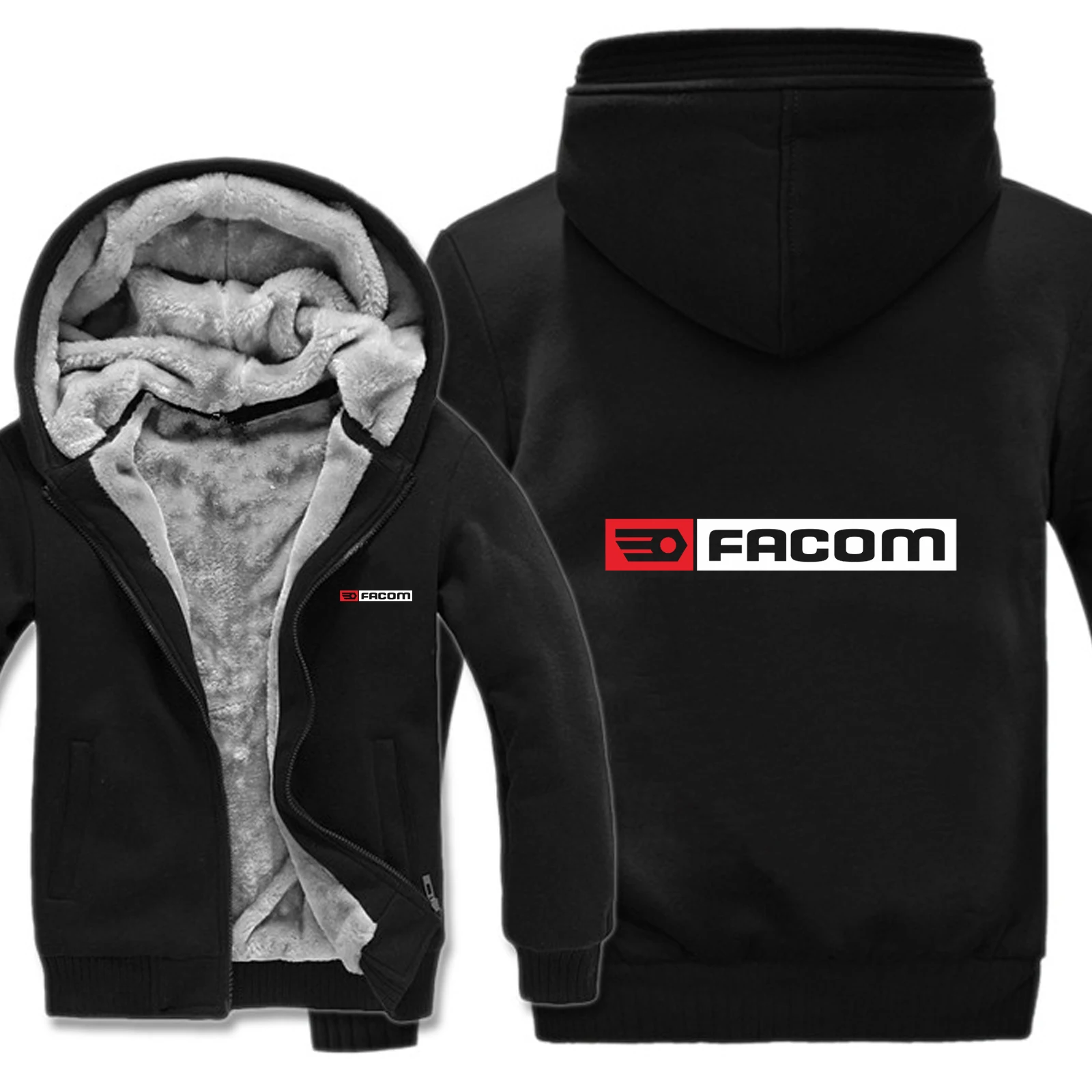 

2022 Facom Professionnels Tools Hoodies Mens Zipper Coat Fleece Thicken Man Facom Sweatshirt Pullover