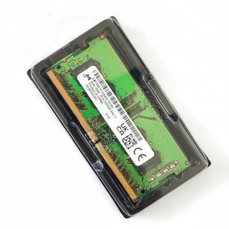 Фото Оперативная память Micron DDR4 8 ГБ, 3200 МГц, 260 контактов, 1,2 В, память для ноутбука ddr4, 8 ГБ 1RX8 PC4-3200AA-SA2-11 SODIMM, память для ноутбука №4