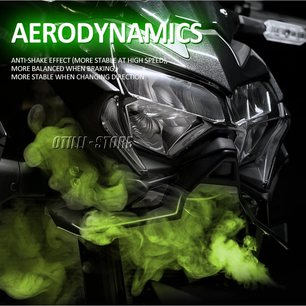 Новинка для Kawasaki Z900 Z 900 2020 2021 2022 2023 мотоциклетный безымянный передний спойлер Winglet