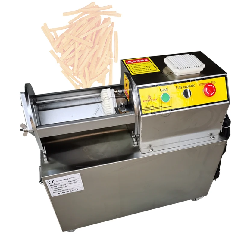 

Commercial Fries Machine Stainless Steel Vegetable Strip Cutter Electric Fries Cutting Machine 900W