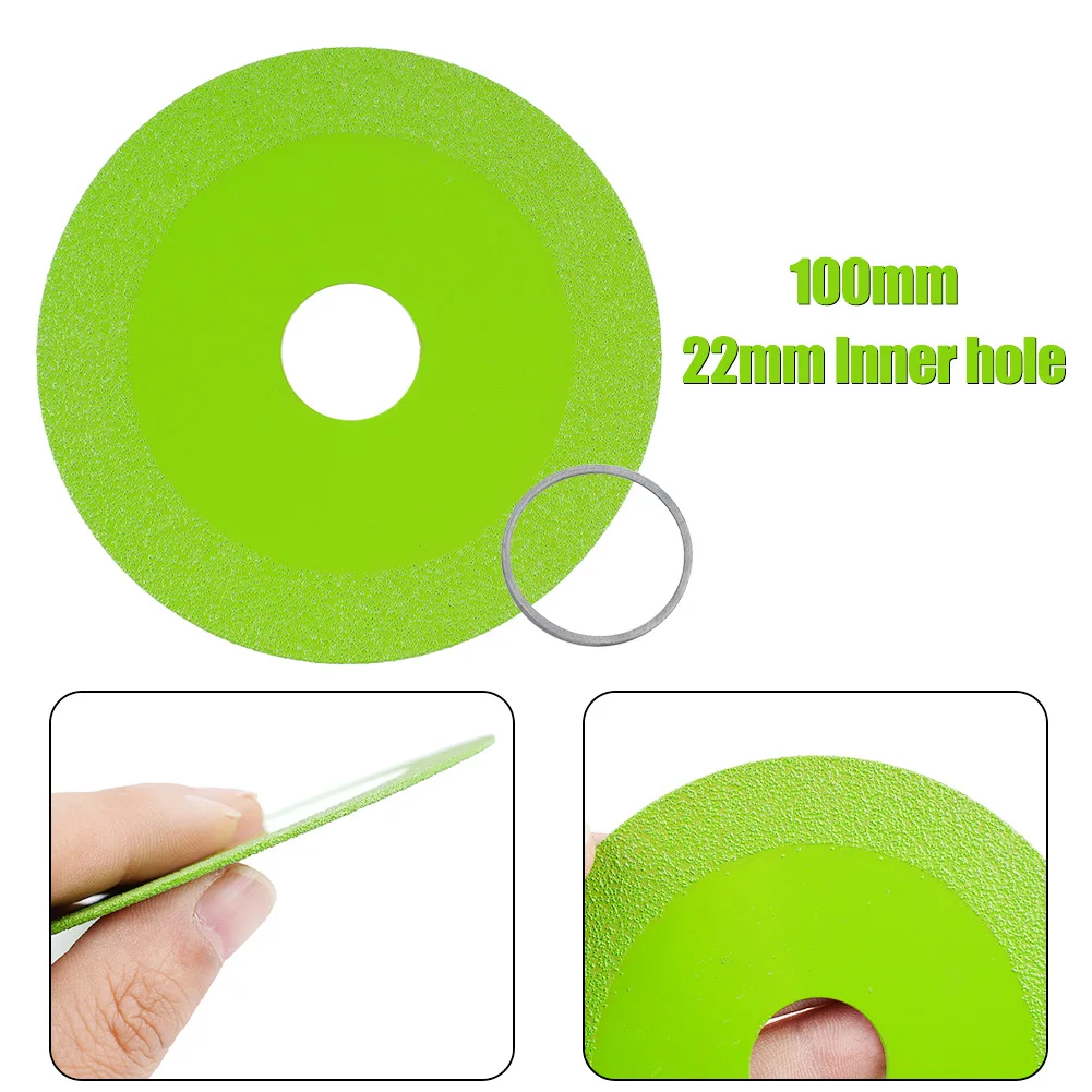 

Power Tool Grinding Disc Steel Champagne Dark Green Green Jade Marble 22mm Hole Angle Grinder Blade Accessories