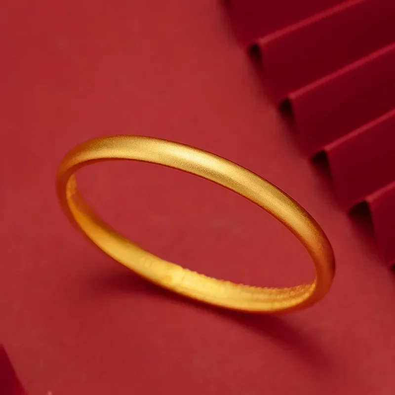 Браслет из настоящего золота 9999 24 карата наследия пескоструйное ремесло браслет