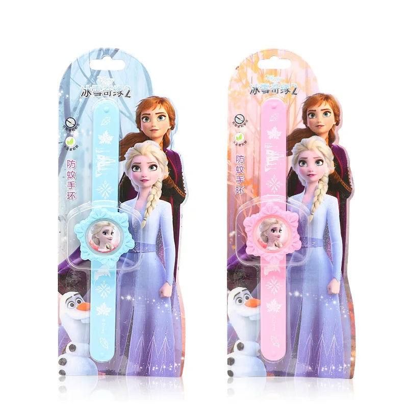 Figura de Frozen de dibujos animados para niños, brazalete circular Pop de bandas Slap Snap, Anna, Olaf, Hans Sven, Kristoff, Elsa, juguete